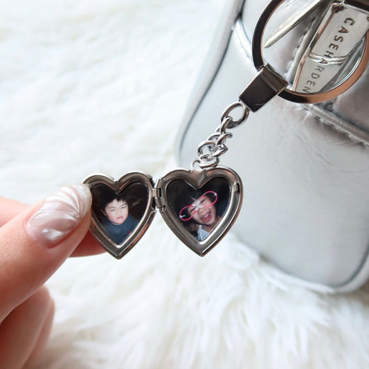 Heart Locket Keychain
