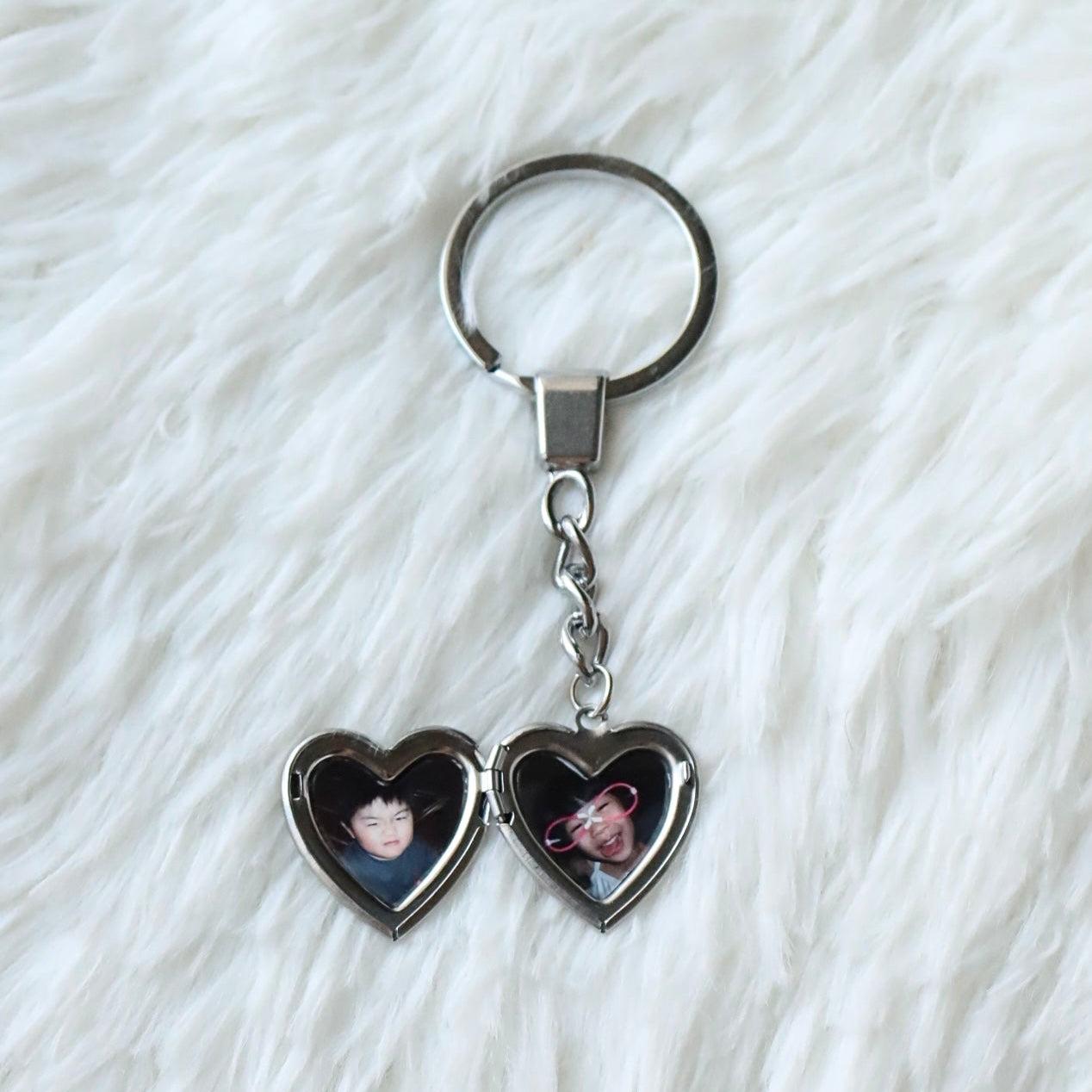 Heart Locket Keychain